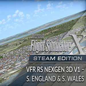 FSX Steam Edition VFR Real Scenery NexGen 3D Vol. 1 Southern England & South Wales Add-On