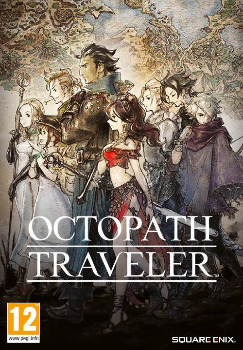 OCTOPATH TRAVELER – offizielles Key Art mit den acht Reisenden