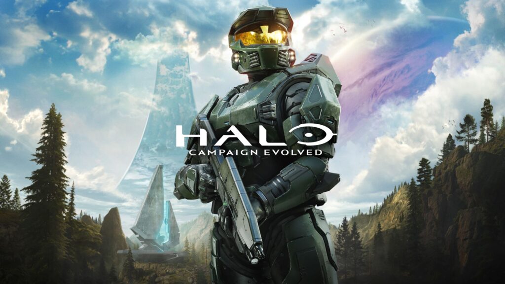 Halo: Campaign Evolved – Master Chief vor dem Halo-Ring