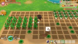 STORY OF SEASONS: Friends of Mineral Town Screenshot mit Feldarbeit auf der Farm