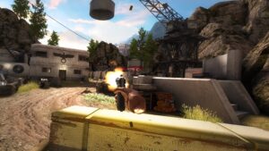 Sniper Elite VR – offizieller PlayStation-Gameplay-Screenshot: Scharfschützengefecht in Süditalien