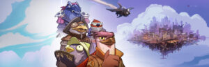 Airborne Empire – offizielles Steam-Artwork der schwebenden Stadt