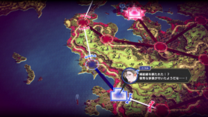The Great Villainess – offizielle strategische Karte und Versorgungslinien