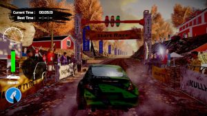 Xtreme Drift Racing Simulator – Nintendo Switch Startbereich in Rallyeumgebung