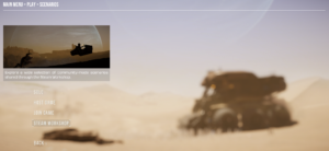 Silica 1.0 – offizieller Screenshot des Menüs für Steam-Workshop-Szenarien