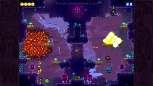 TowerFall Ascension: pixelgrafischer Wettkampf der Bogenschützen in einer Arena