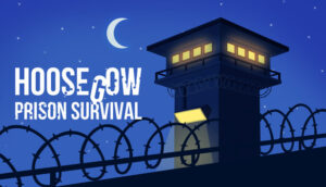 Hoosegow: Prison Survival – offizielles Steam-Spielcover mit Gefängnisturm
