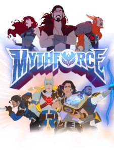 MythForce offizielles Beamdog Key-Art mit den vier Helden