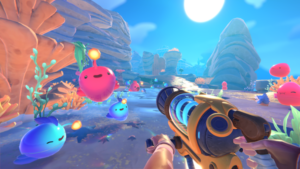 Slime Rancher 2 – Beatrix sammelt Slimes im Tal auf Rainbow Island