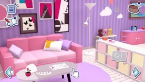 Exit Lab Intermediate Level – offizieller Nintendo-Spielbildschirm, lila Rätselzimmer