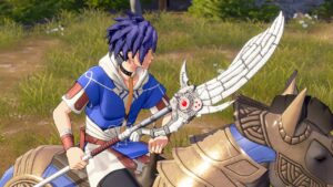 Cai aus Fire Emblem Fortune's Weave trägt die neue Prototypenlanze aus Erweiterungspass-Welle 1