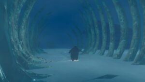 Penguin Colony – offizieller Screenshot aus der antarktischen Lovecraft-Welt
