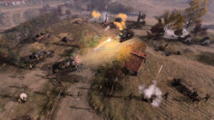 Company of Heroes 3 – Fire & Steel Gefecht offizielles Steam-Motiv