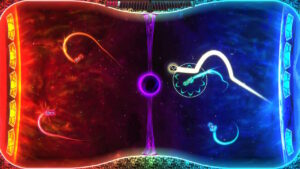 GRAVIATORS – Planetary Arena mit schwarzem Loch