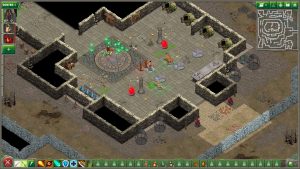 Geneforge 1 – Mutagen – taktische Auseinandersetzung in einer Ruine, offizieller Steam-Screenshot
