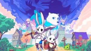 Kitaria Fables 2 – offizielles Querformat-Motiv mit zwei Helden und bunten Kreaturen