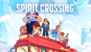 Spirit Crossing – offizielles Steam-Cover mit pastellfarbener Crosslands-Landschaft