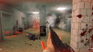 COP BASTARD – Ego-Shooter-Gameplay mit Schrotflinte und explosivem Feuergefecht in einem Gang