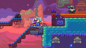 Goodboy Galaxy – Maxwell auf einem außerirdischen Planeten, offizieller Steam-Screenshot