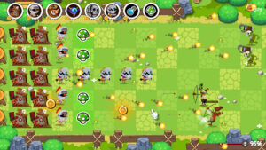 Heroes Battle Awakening offizieller Steam-Gameplay-Screenshot mit Tower-Defense-Spielfeld
