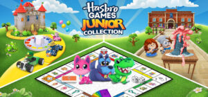 Hasbro Games Junior Collection: offizieller Steam-Header mit dem Brettspiel und drei Charakteren