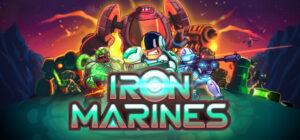 Iron Marines offizielles Steam-Cover mit taktischen Kämpfen im Weltraum