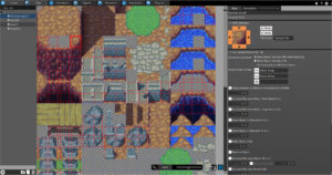 Pixel Game Maker MV – offizieller Steam-Screenshot des 2D-Tile- und Physik-Editors