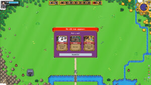 Super Fantasy Kingdom – offizieller Steam-Screenshot der Rekrutierung auf der Weltkarte