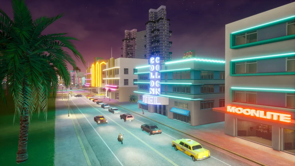Ausschnitt aus der überarbeiteten Spielwelt von Vice City