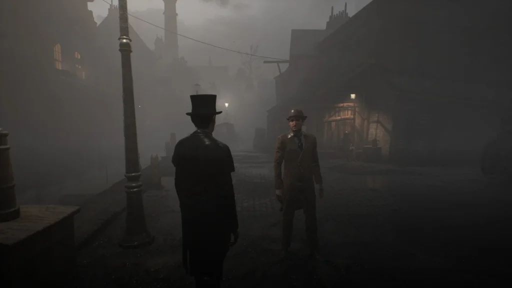 Spielszene aus dem Ermittlungsabenteuer Sherlock Holmes The Awakened.