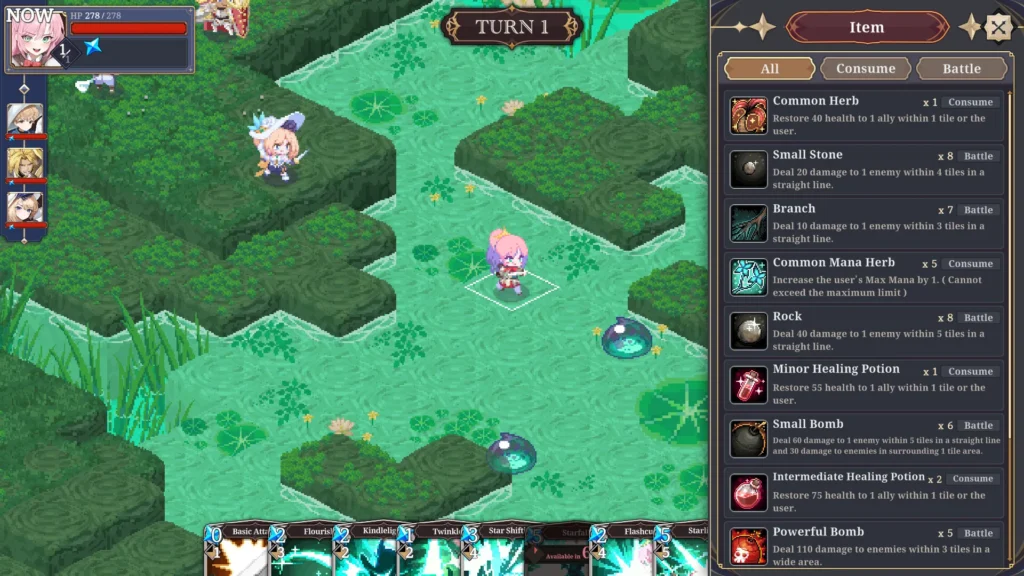 Official image from the pixel world of STARDUST: Wish of Witch.