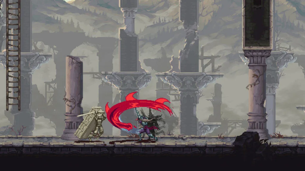 Official pixel art scene from Blasphemous 2