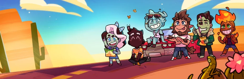 Offizielles breites Titelmotiv von Monster Prom 3: Monster Roadtrip.