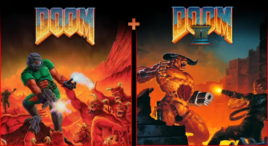 Official combined artwork for DOOM + DOOM II.
