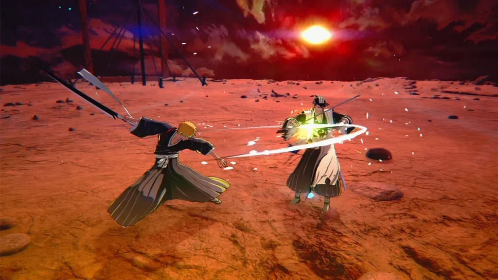 Sword fighting in BLEACH Rebirth of Souls.