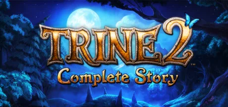 Die drei Helden von Trine 2 vor einer magischen Fantasy-Landschaft.