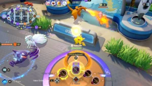 Offizieller Spielausschnitt aus Pokémon UNITE auf Nintendo Switch.