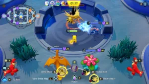 Pokémon und ihre Fähigkeiten in einer Partie von Pokémon UNITE.