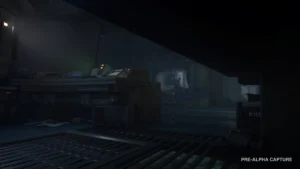 Ein dunkler Bereich der Koloniestation in Alien: Isolation 2.
